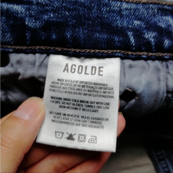 AGOLDE Nico High Rise Slim Jeans Retreat Recycled Cotton W25 - Picture 8 of 10
